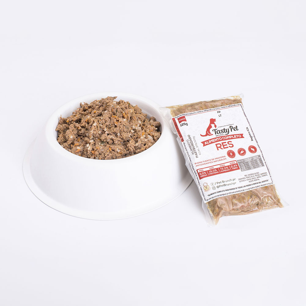 ALIMENTO COMPLETO  RES-ZANAHORIA 125g - Pet Brunch Desarrollo